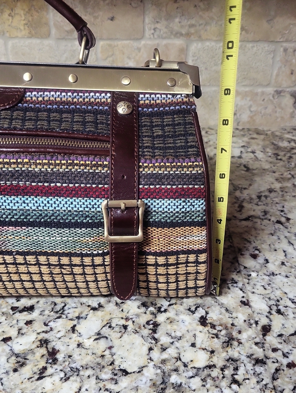 Patricia Nash Tapestry Frame Satchel - Picture 3 of 15